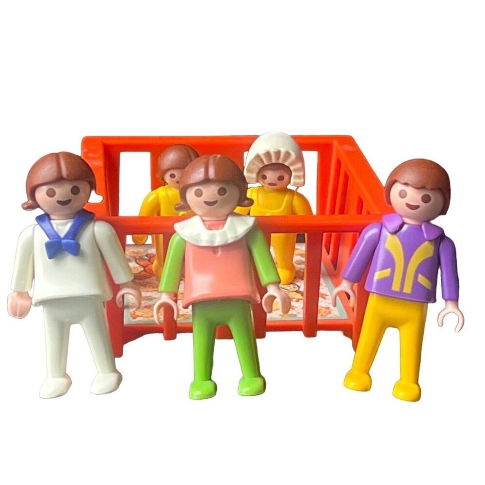 Vintage 1980 Playmobil Family Play Set Bundle Figure Set